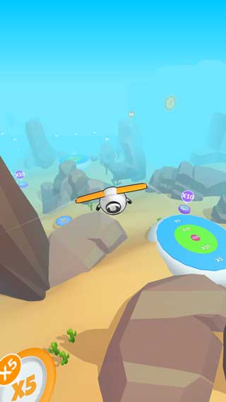 超能滑翔机3D抖音小游戏